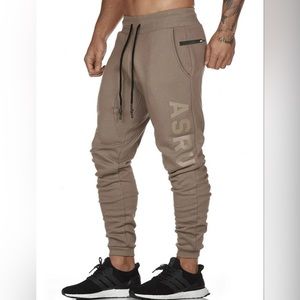 ASRV Reflective Logo Jogger pants Khaki/Tan size Large